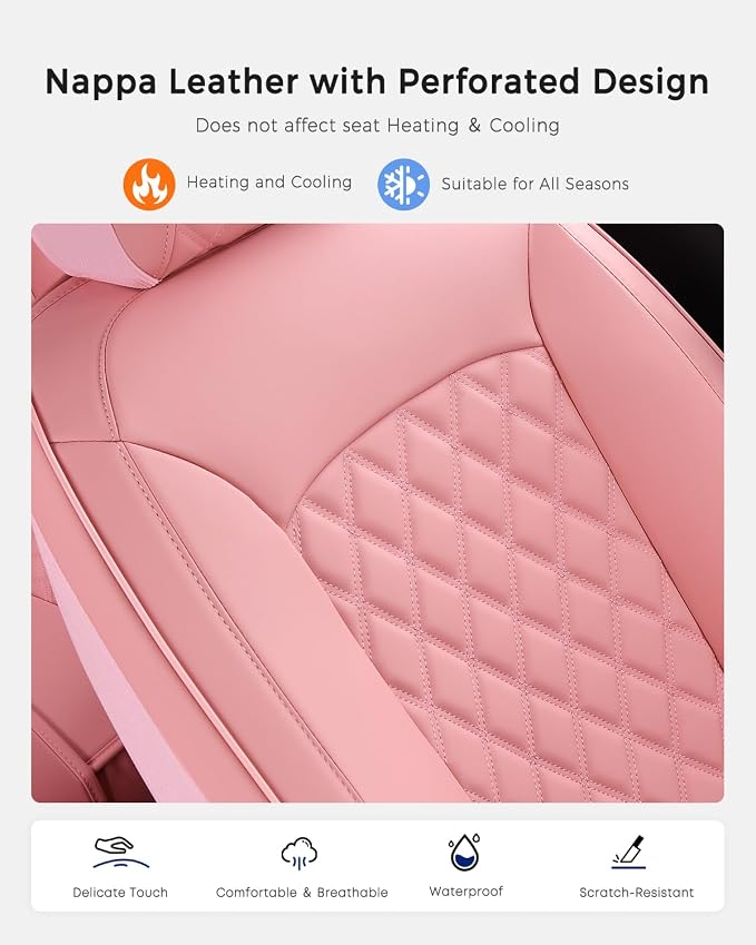 Universal Seat Covers — Front Seat — Pink