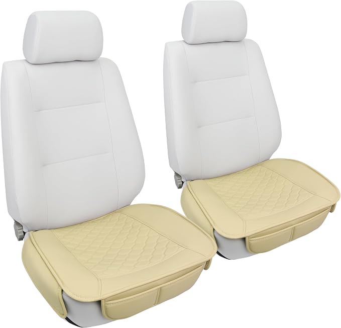 Faux Leather Car Seat Covers — Beige