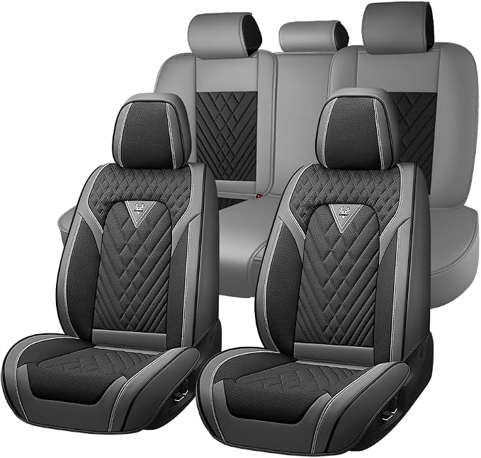 Seat Covers for Toyota Avalon — Full Set — Gray / Black