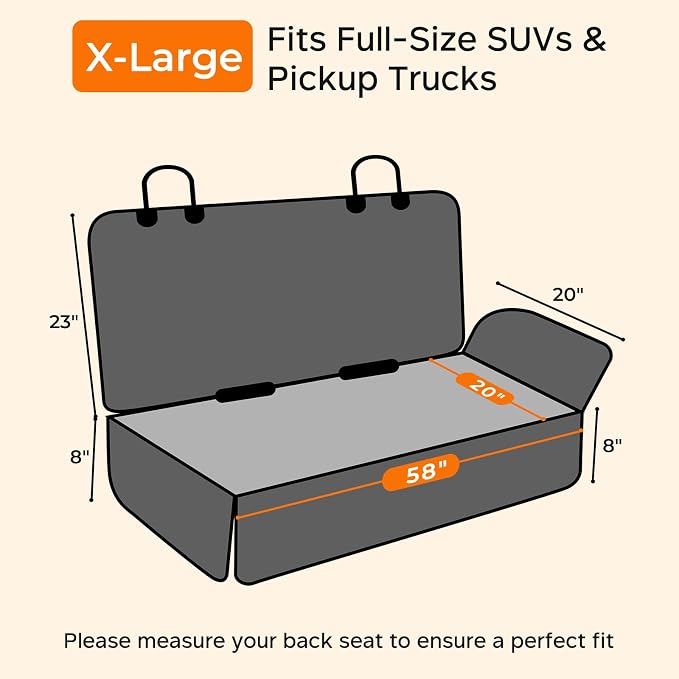 Pet Car Seat Protector — Black