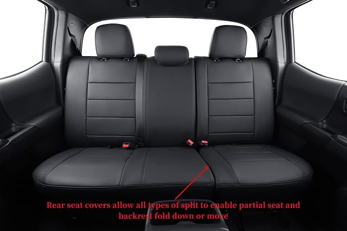 Seat Covers for Toyota Tacoma — Full Set — Black