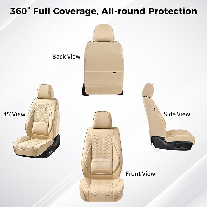 Universal Seat Covers — Full Set — Beige