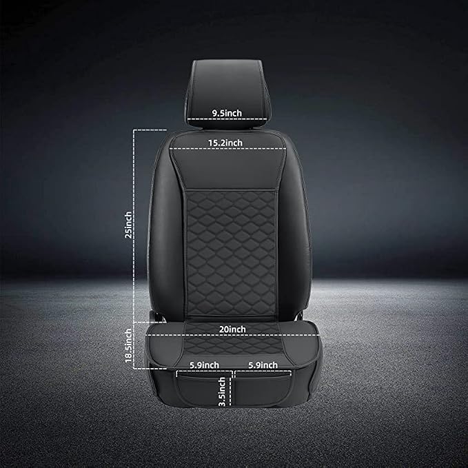 Universal Seat Covers — Front Seat — Black