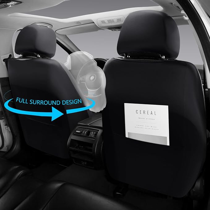 Universal Seat Covers — Full Set — Black