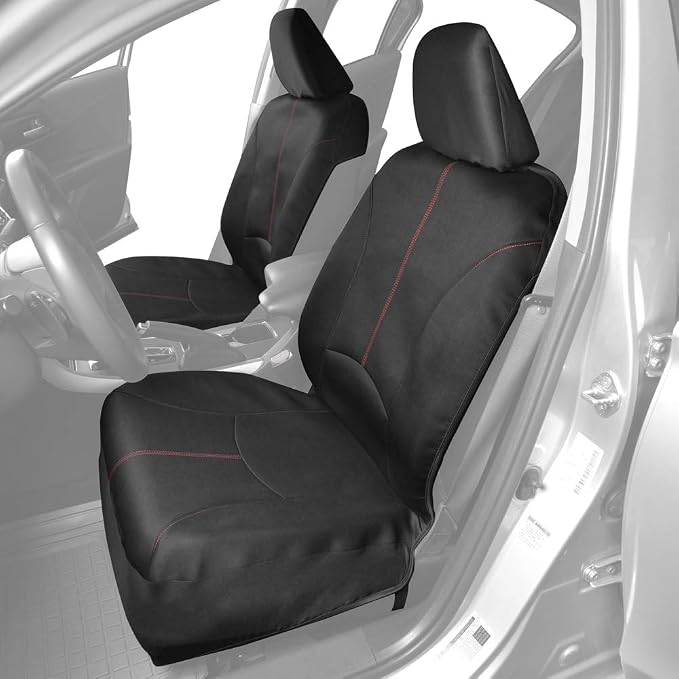 Neoprene Car Seat Covers — Full Set — Red