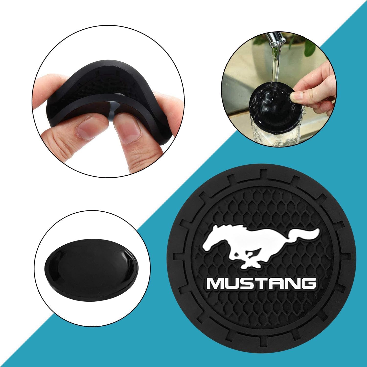 Anti-Slip Car Cup Holder Coasters - Non-Slip Silicone Mats for Car Interior Protection (Set of 2) 61yuOI1VmfL._AC_SL1500