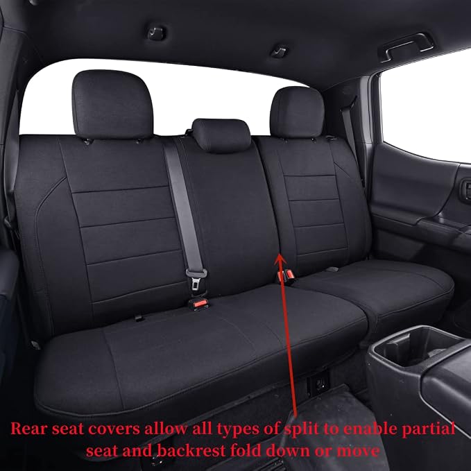 Seat Covers for Toyota Tacoma — Front Seat — Black