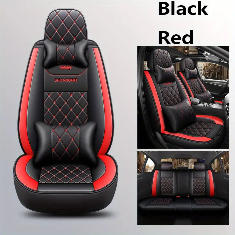 Car Seat Cover Set Full Package Car Seat Cushion Black Red + 2 Headrest + 2 Pillow 6957f656-556a-4ab5-bac4-1483ac31c49f_800x800_2c005510-ec71-4566-95ef-b61d73204d0e