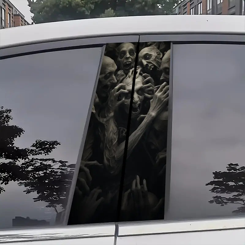 2pcs Autumn Festival Demon Skull Car Decals - Spooky B-Pillar Stickers 6ac4aba5-1d41-4de5-8ab3-aab203cb6868