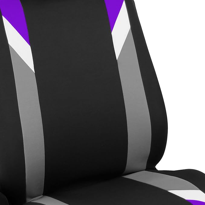 Universal Fabric Seat Covers — Full Set — Purple