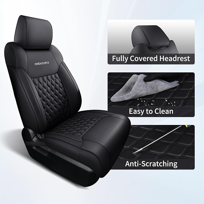 Seat Covers for Multiple Vehicles — Front Seat — Black