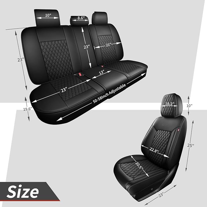 Universal Seat Covers — Black