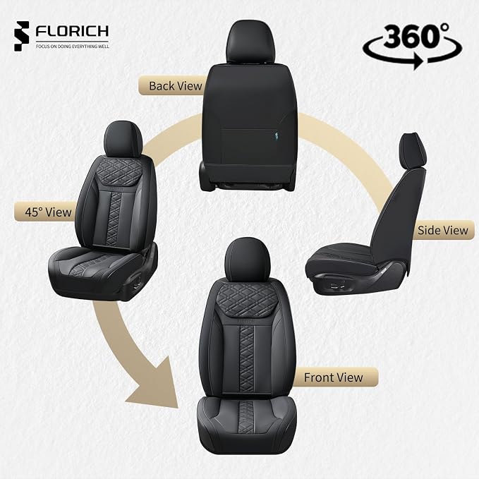 Universal Seat Covers — Front Seat — Black