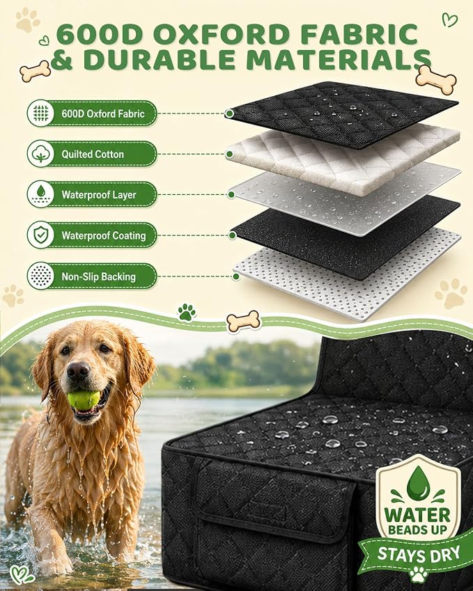 Pet Car Seat Protector — Black