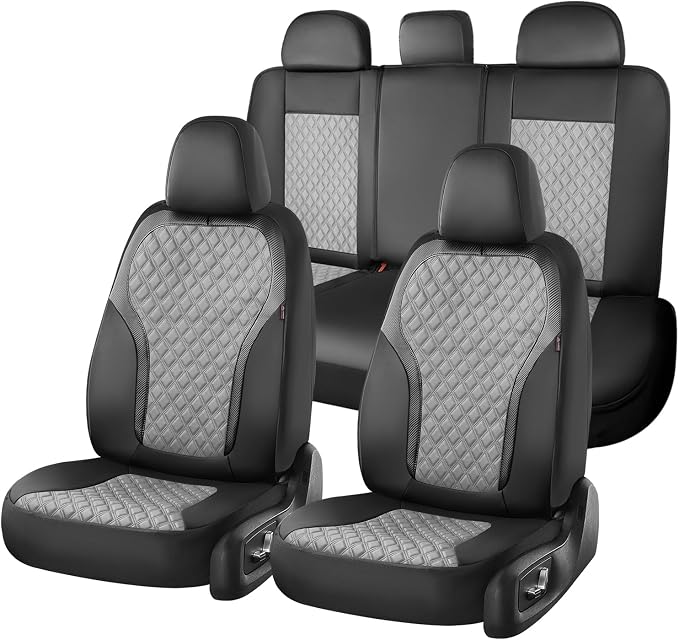 Universal Seat Covers — Full Set — Black / Gray