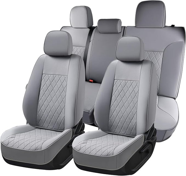 Faux Leather Seat Covers for Toyota Tacoma — Full Set — Gray