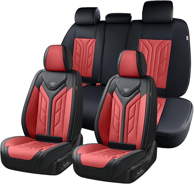 Universal Seat Covers — Full Set — Burgundy