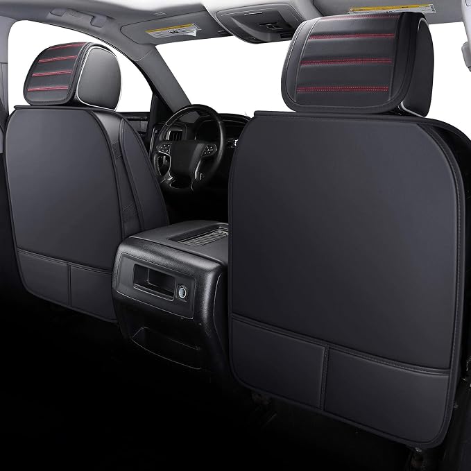 Seat Covers for Chevrolet Silverado / GMC Sierra — Full Set — Black / Red