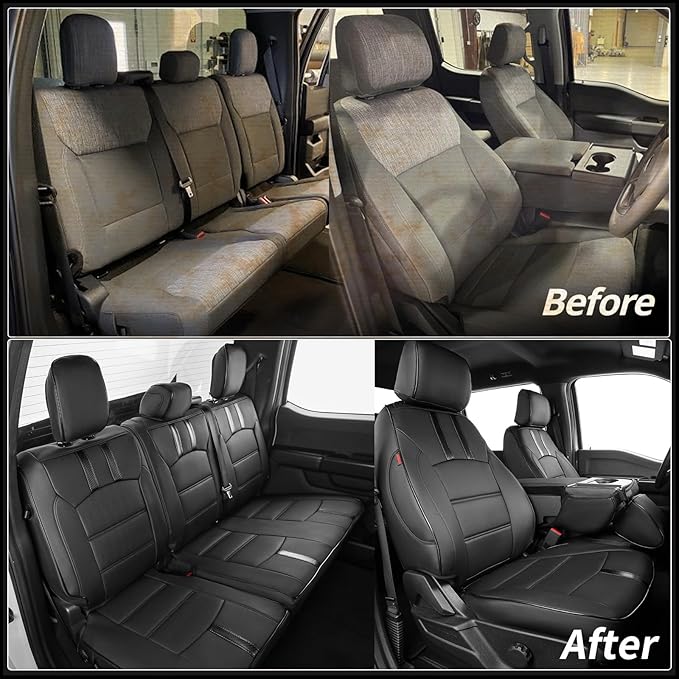 Seat Covers for Multiple Vehicles — Full Set — Black
