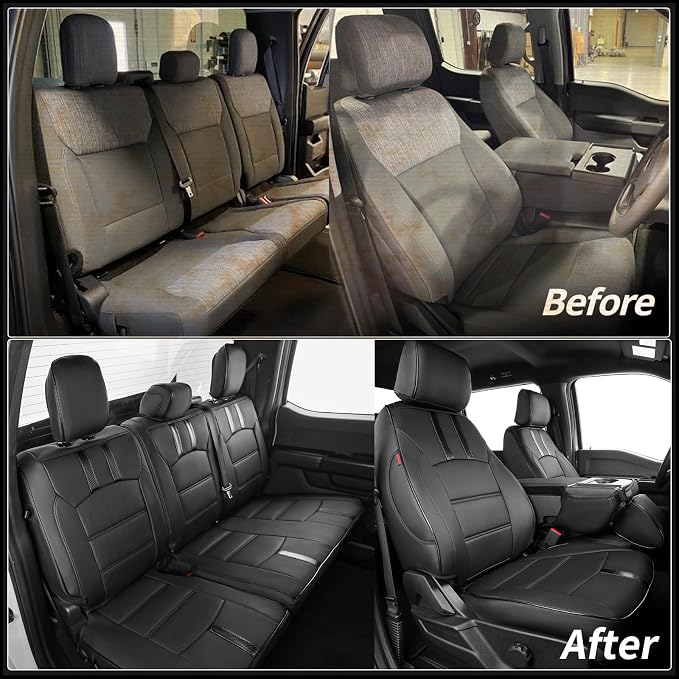 Seat Covers for Ford F-150 — Full Set — Black