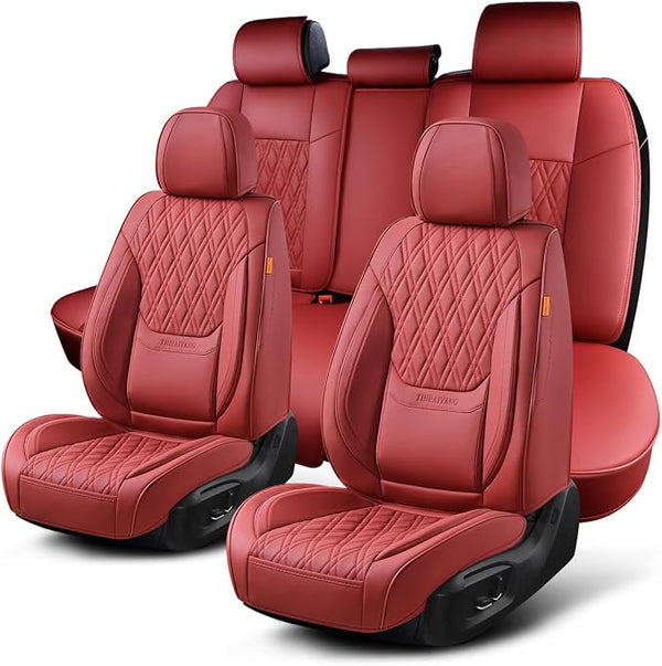 Universal Seat Covers — Full Set — Red