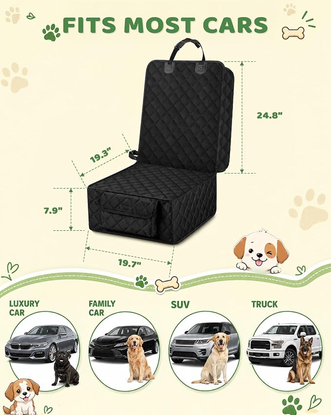 Pet Car Seat Protector — Black