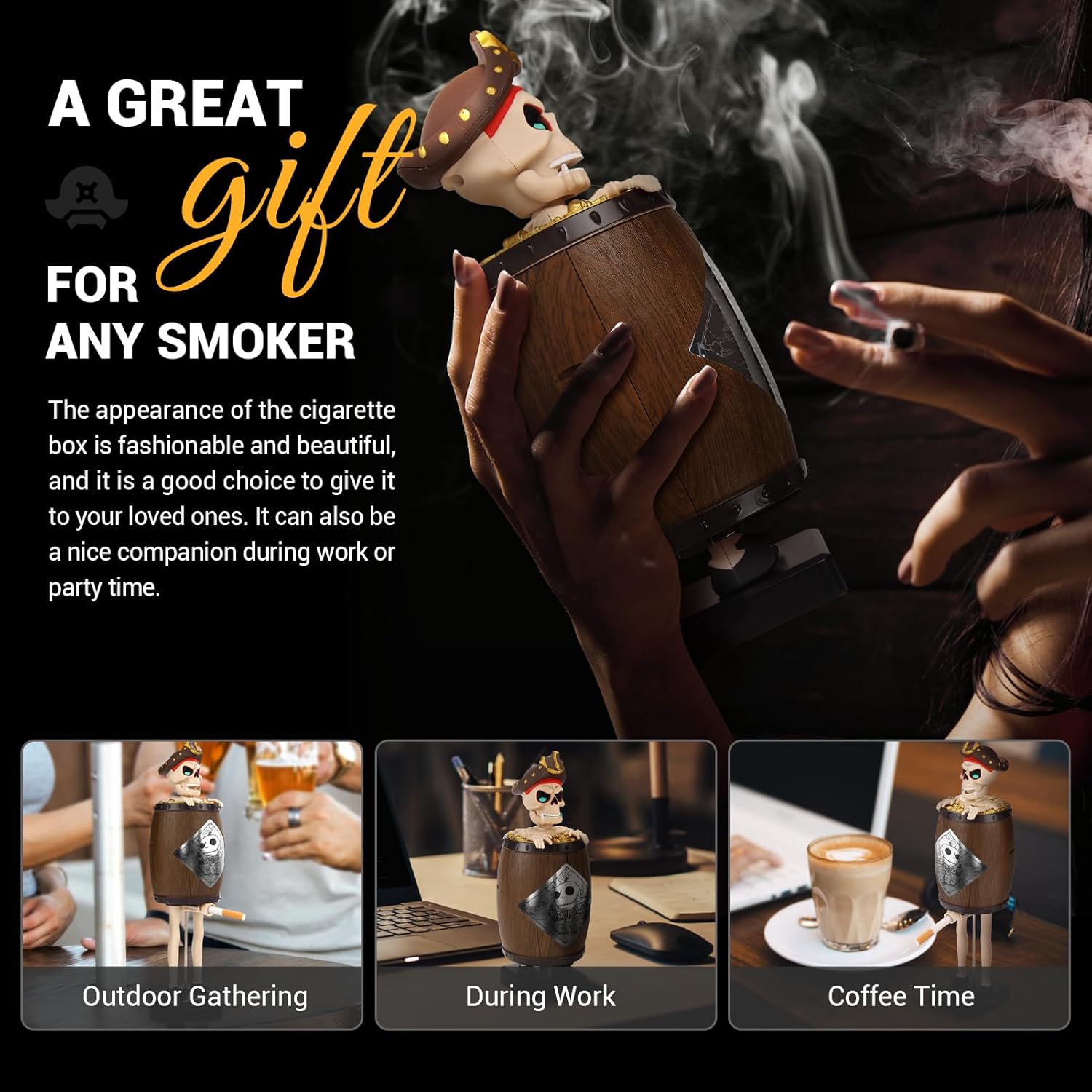 Santa Claus Spoof Cigarette Box | Funny Cigarette Dispenser & Storage Case 711CaFxnmwL._SL1500
