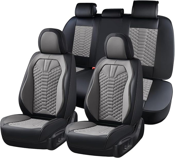 Universal Seat Covers — Full Set — Black / Gray