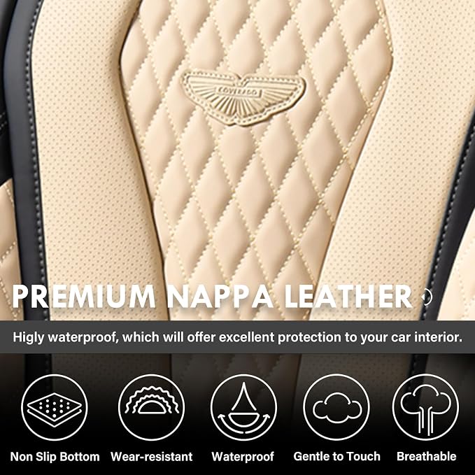 Universal Seat Covers — Full Set — Beige