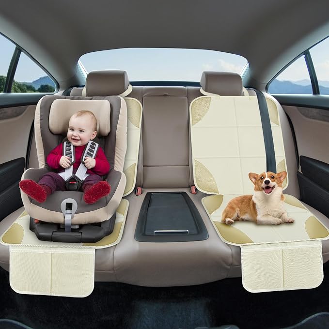 Child Car Seat Protector — White
