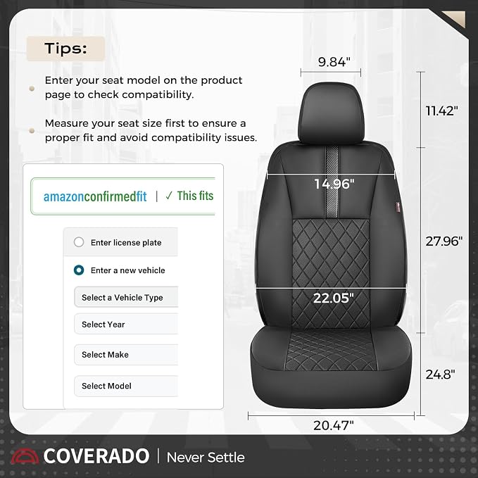 Universal Seat Covers — Front Seat