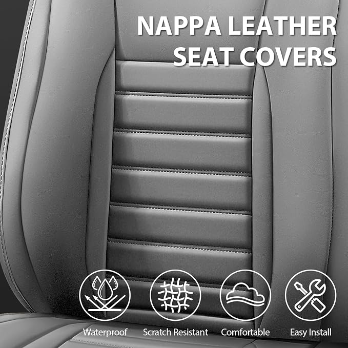 Universal Seat Covers — Front Seat — Gray