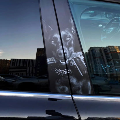 2pcs Stickers on door pillars Doberman 7121725460