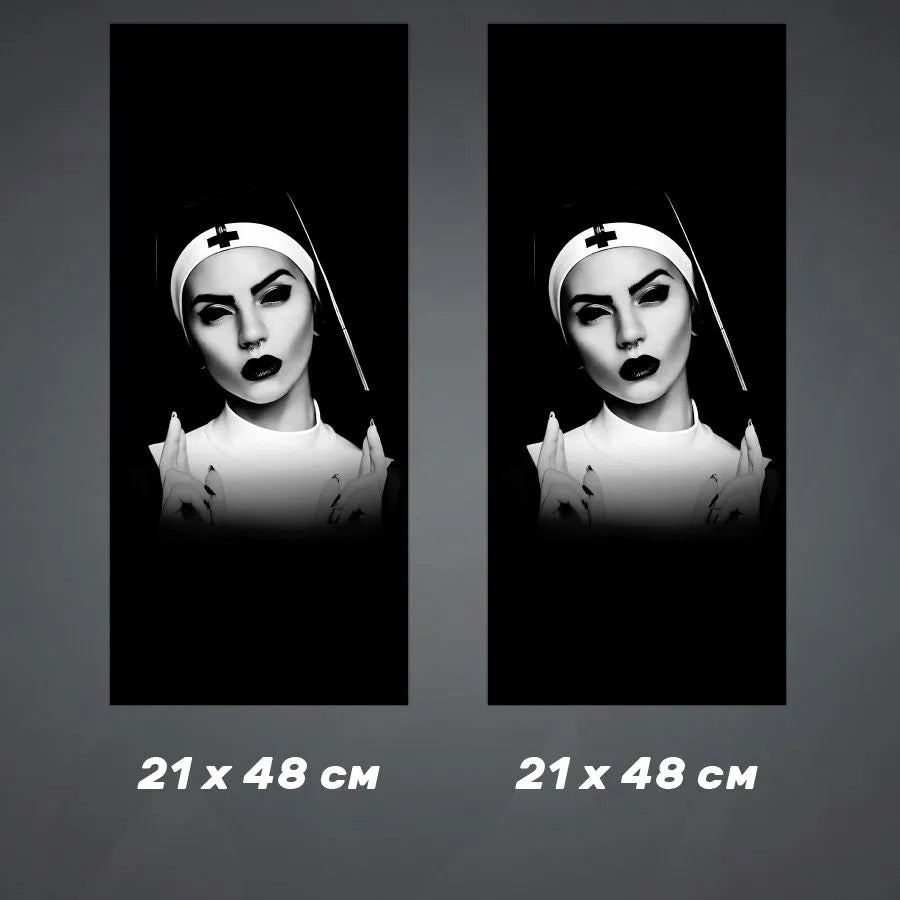 2Pcs Stickers on door pillars Nun 7121728377