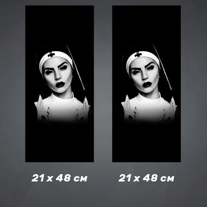 2Pcs Stickers on door pillars Nun 7121728377