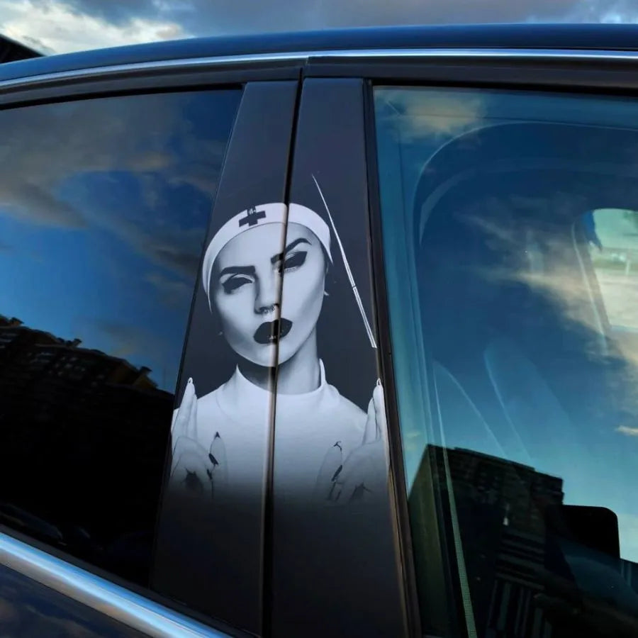 2Pcs Stickers on door pillars Nun 7121728379