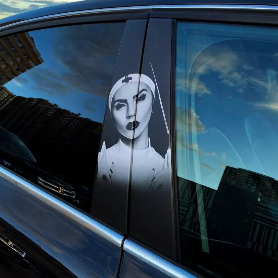 2Pcs Stickers on door pillars Nun 7121728380