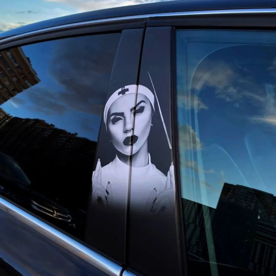 2Pcs Stickers on door pillars Nun 7121728392