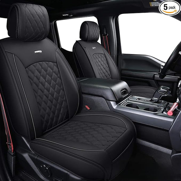 Seat Covers for Multiple Vehicles — Full Set — Black