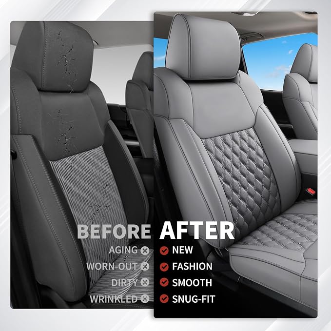 Seat Covers for Toyota Tacoma — Front Seat — Gray