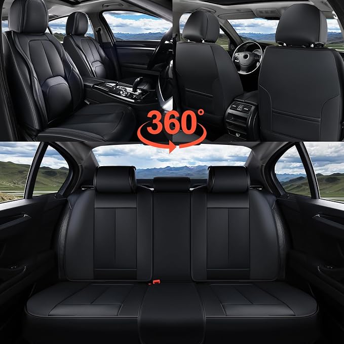 Universal Seat Covers — Full Set — Black