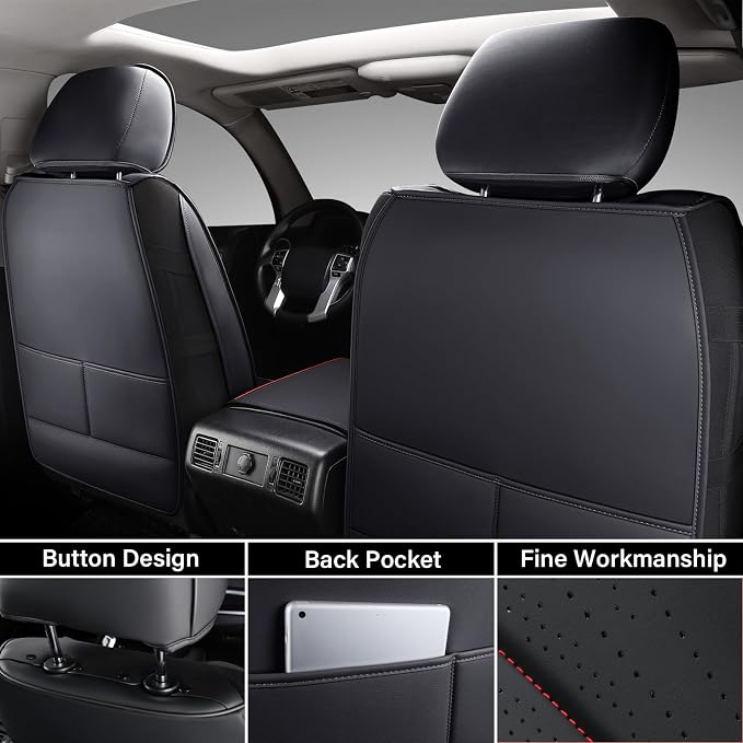 Seat Covers for Toyota Tundra — Full Set — Red