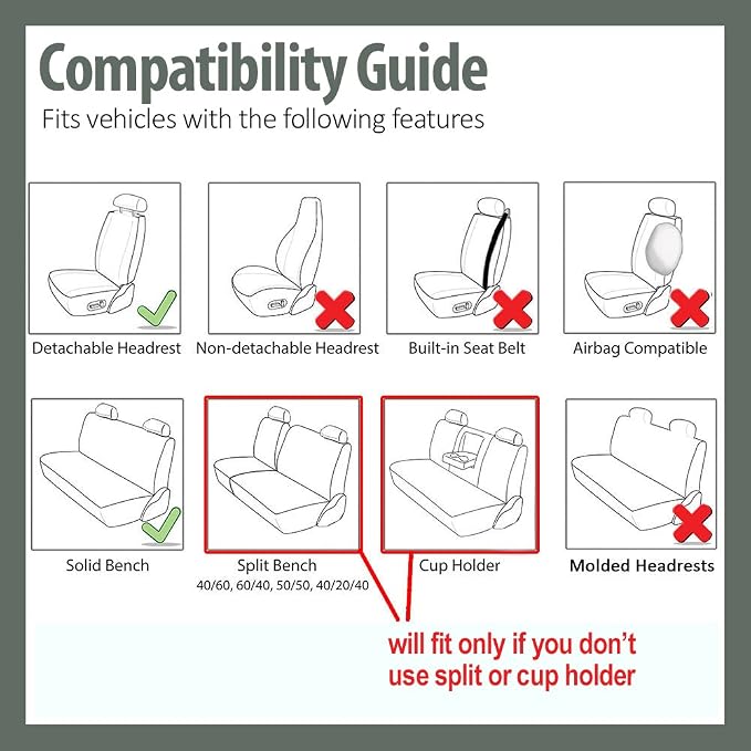 Universal Fabric Seat Covers — Front Seat