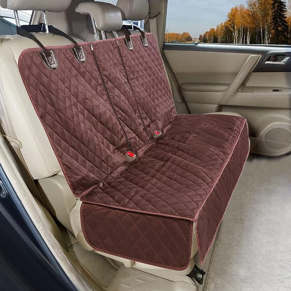 Pet Car Seat Protector — Coffee / Brown