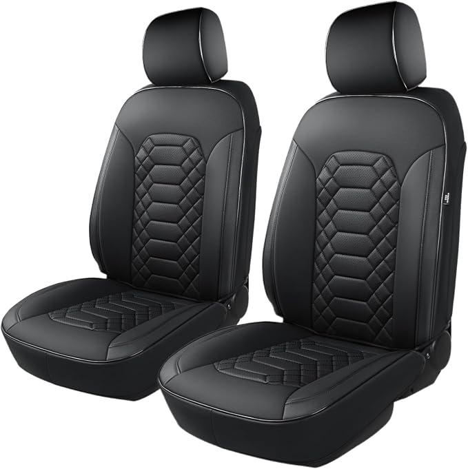 Faux Leather Seat Covers for Multiple Vehicles — Front Seat