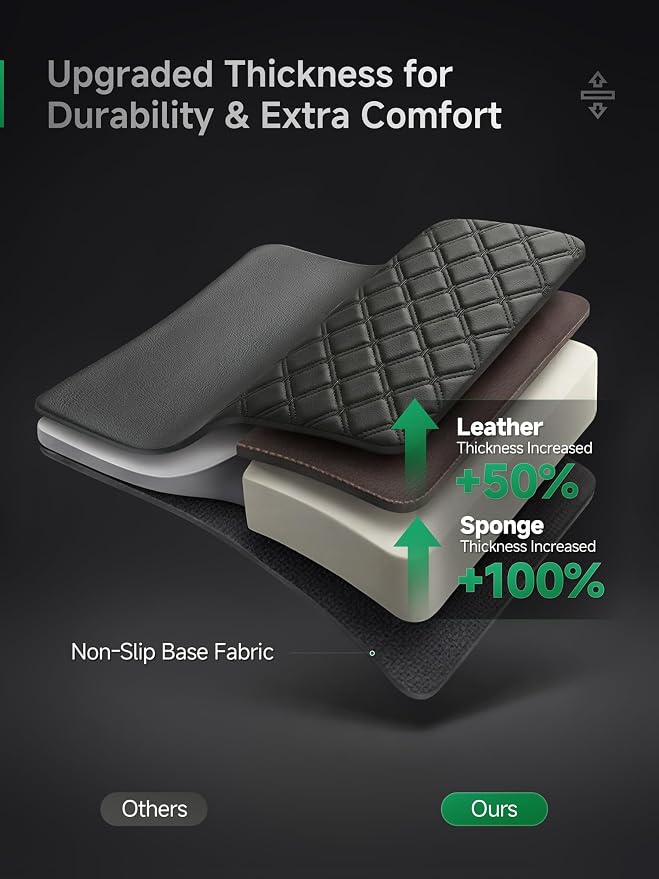 Faux Leather Seat Covers for Chevrolet Silverado / GMC Sierra — Front Seat — Black