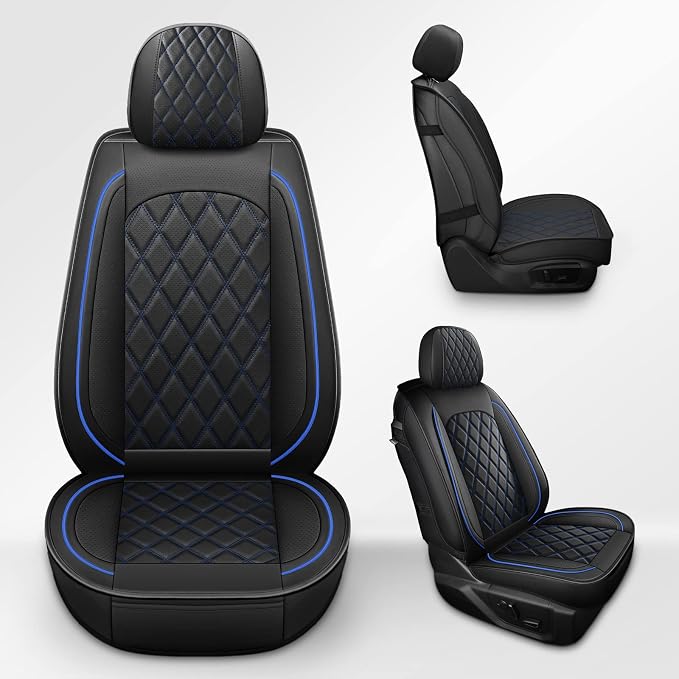 Seat Covers for Multiple Vehicles — Front Seat — Black / Blue