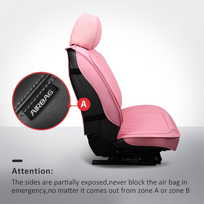 Universal Seat Covers — Front Seat — Pink