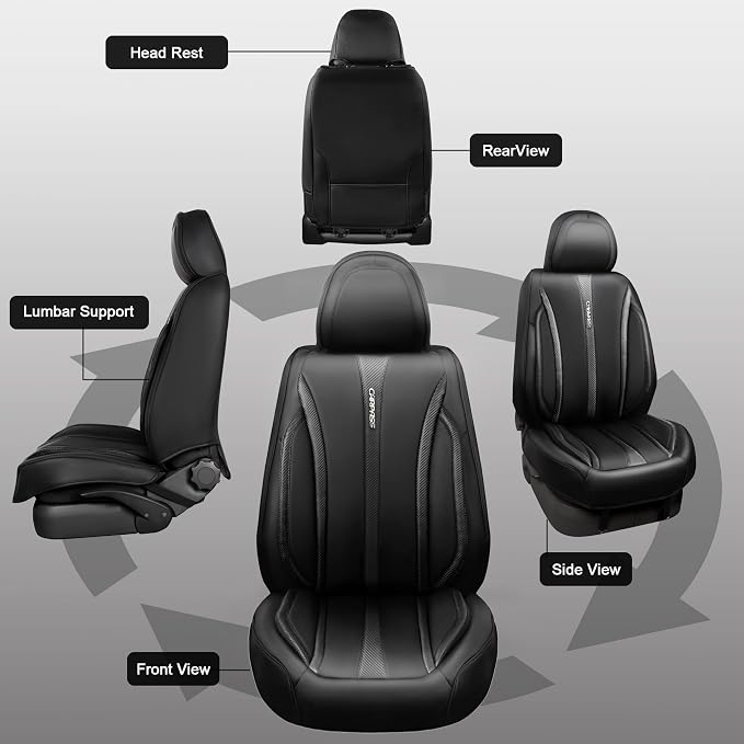 Universal Seat Covers — Full Set — Black