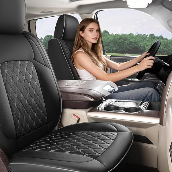 Seat Covers for Multiple Vehicles — Full Set — Black